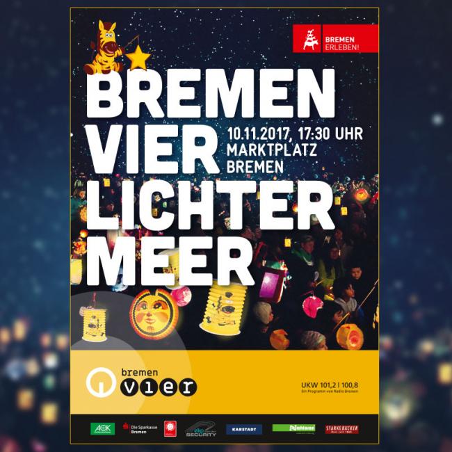 Bremen Vier Lichtermeer Plakat